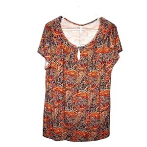 NWT Syoss Womens Paisley Print Summer Tunic Size XL